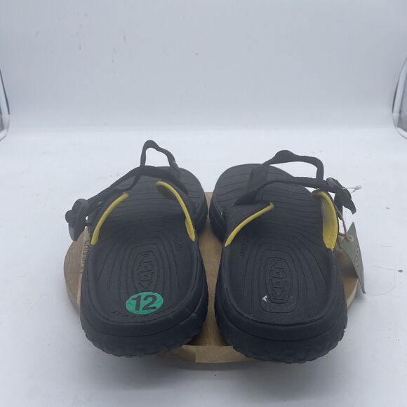 Keen Solr Toe Post Sandals Mens 12 Black Anatomic Footbed Adjustable Strap - Picture 5 of 10